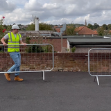 Crowd Control Barrier with Fixed Legs