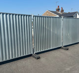 Steel Site Hoarding Set - 2m