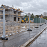 Eco Heras fence panels around a residential building site