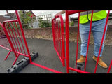 Walkthrough Crowd Control Barrier with Fixed Legs and Spring Loaded Gate