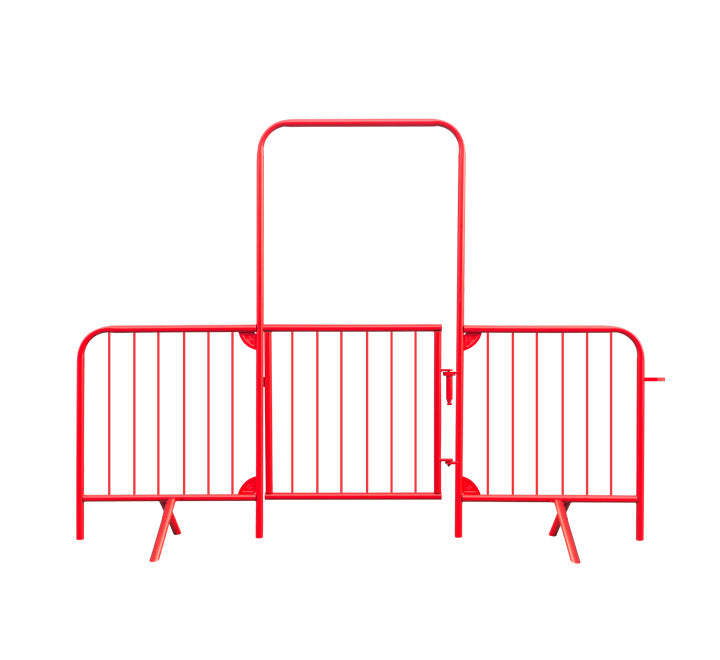 Walkthrough Crowd Control Barrier with Fixed Legs and Spring Loaded Gate